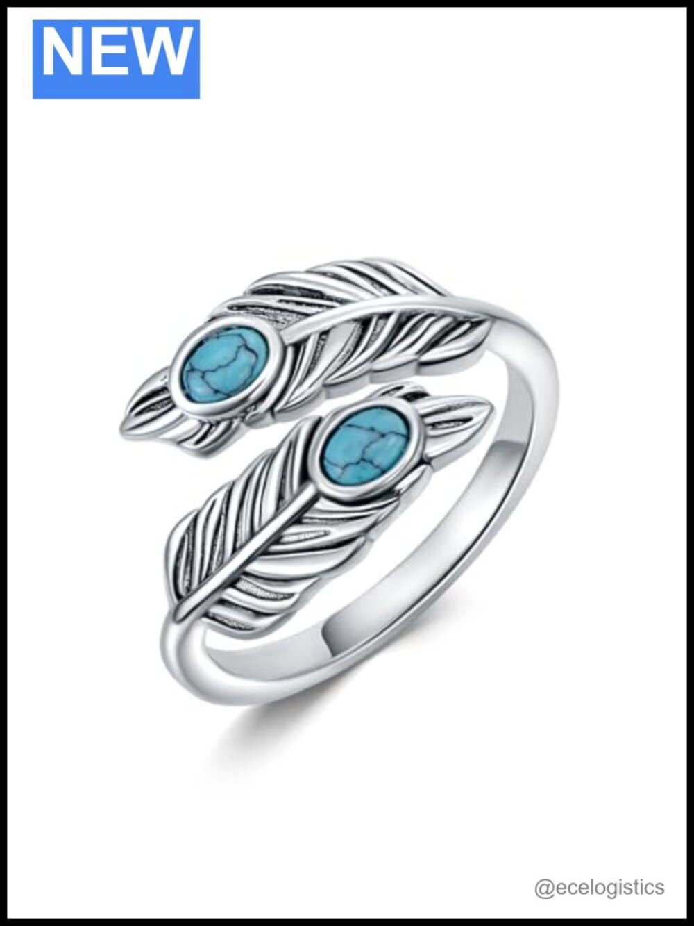 Sterling Silver Moss Agate Sunflower Ring Adjustable